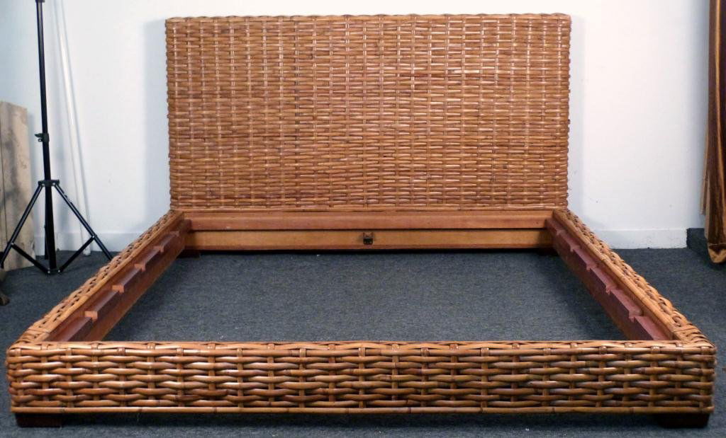 rattan bed frame king rattan bed frame king
