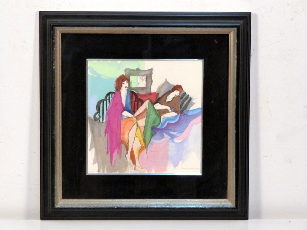 Itzchak Tarkay - Moments" - Lithograph": Signed and numbered P.P. 7/15 12H x 12"W (22"H x 22"W)"