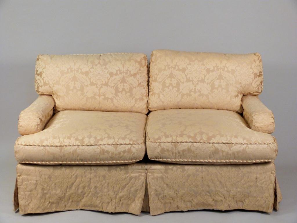 Down Upholstered Loveseat: 60L x 33"D x 35"H"