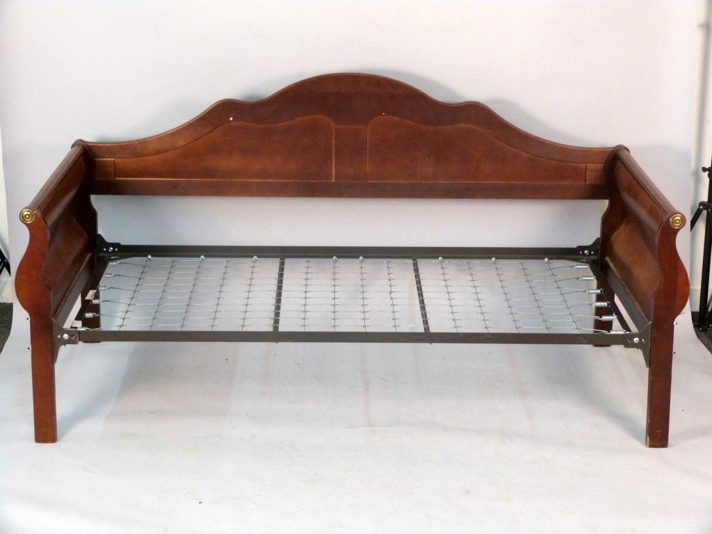 Empire Style Daybed: Serpentine back. 82" L X 40" D X 42" H.