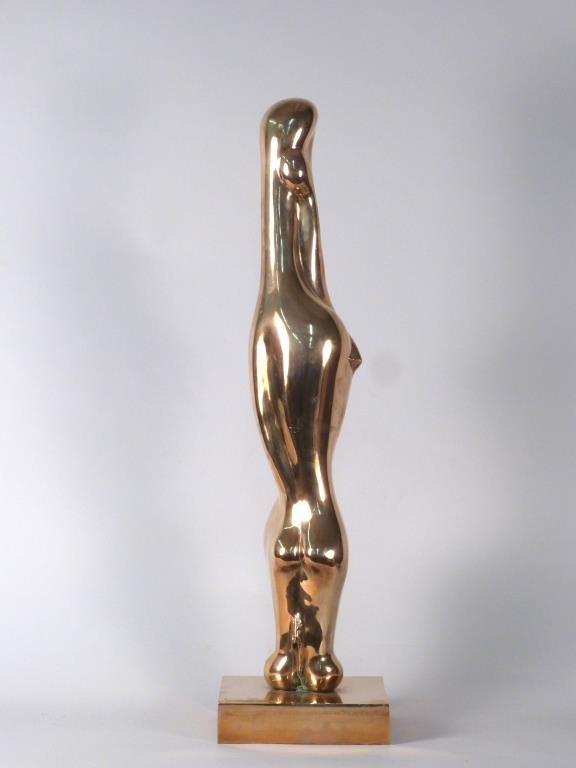 Prince Monyo Mihailescu - Sculpture: Desire, bronze, numbered 1/7. 33" H. (From a 220 East 65 Street Apartment)