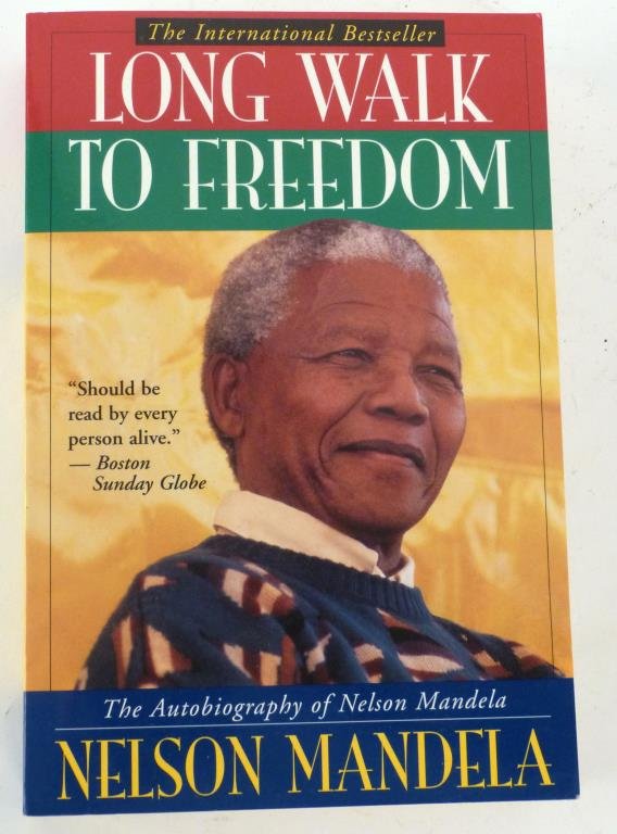 Nelson Mandela - Autographed Book: "Long Walk to Freedom," first paperback edition. Property of a former UN delegate. (Prospect Park Brooklyn Property)