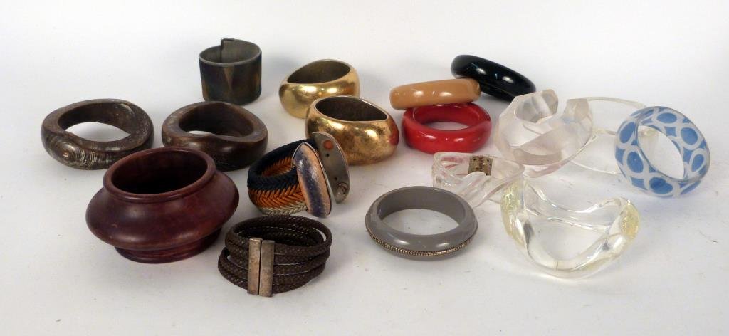 Assorted Cuff & Bangle Bracelets: Brands including Ferragamo and Tiffany & Co. (Madison Avenue NYC Estate)
