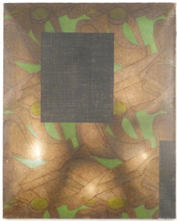 Christian Lemesle (French, B. 1932)- Oil on Canvas: "LaPetite Fenetre," signed on verso. 32" H X 25 1/2" W.