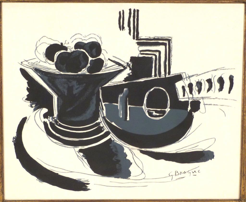 After Georges Braque - Print on Paper: Nicely framed. 19 X 23 (27 X 30)