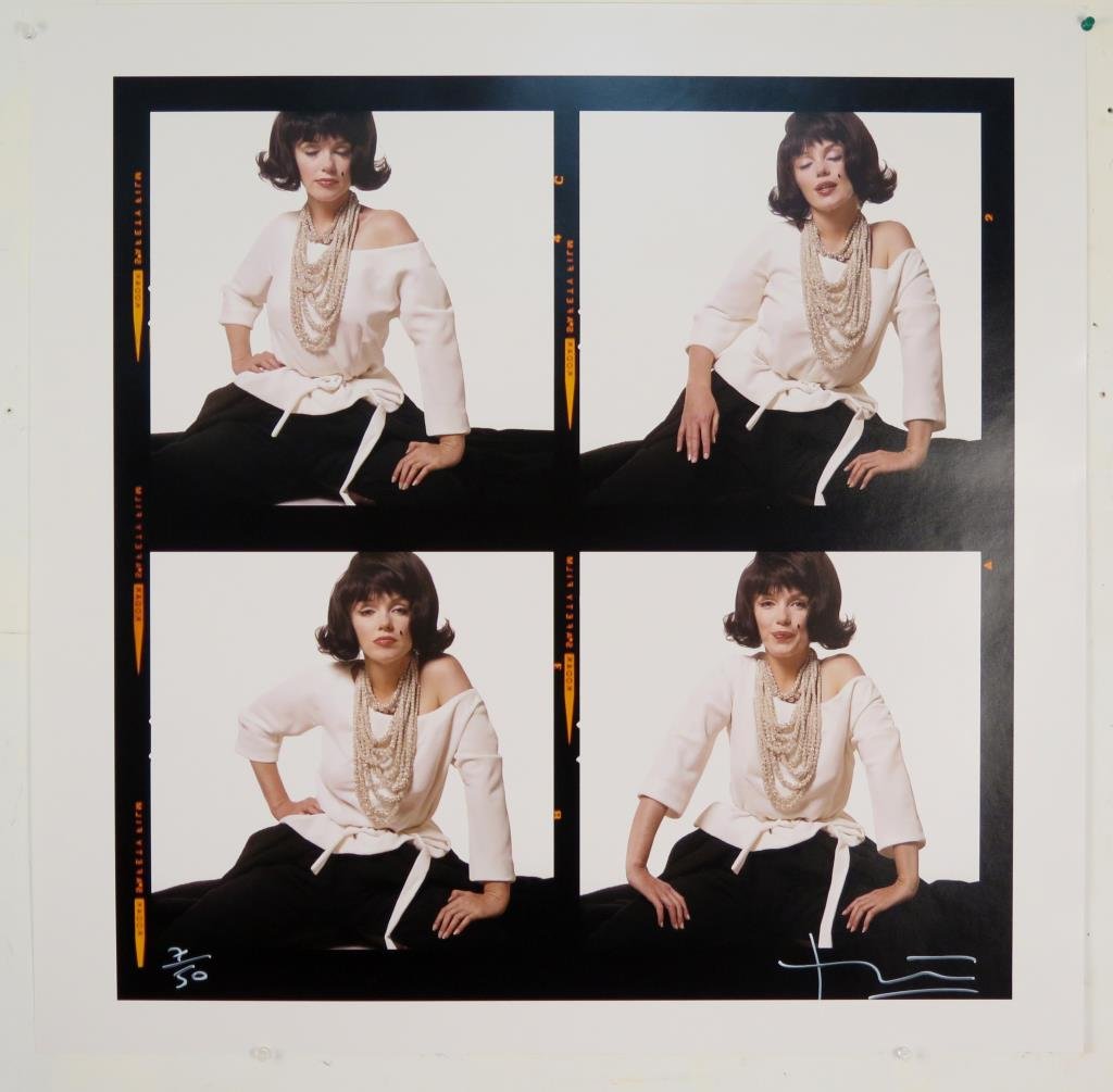 Bert Stern (American, 1929-2013) - Photo Print: The Lost Sitting," Marilyn Monroe as Jackie, signed lower right, numbered 7/50. Sheet: 30" H x 30" W. Label on reverse. On Fuji Paper."