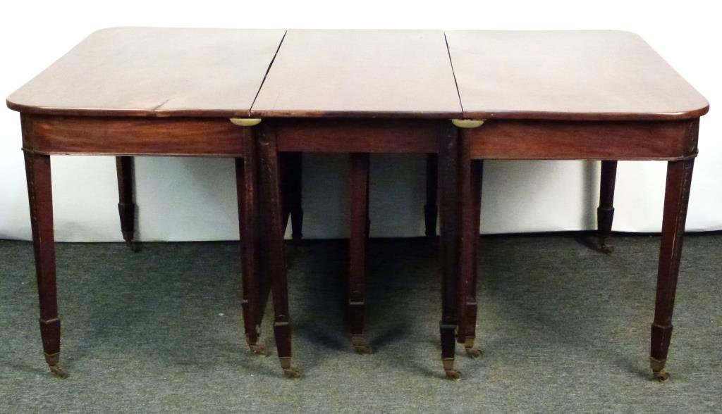 Antique Federal Style 3 Part Dining Table (1 of 10)