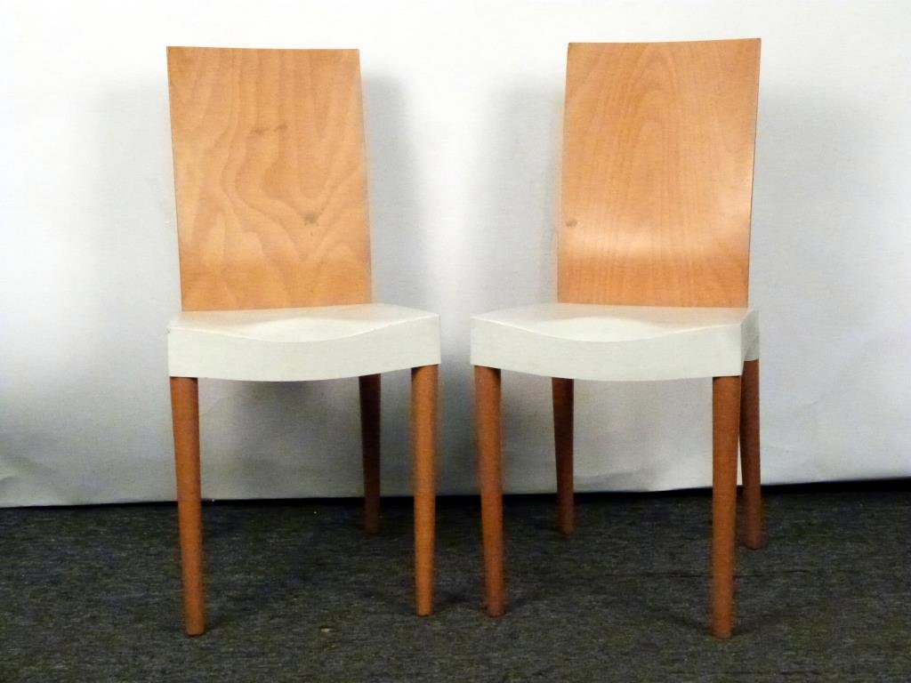 Pair Miss Trip by Starck Side Chairs: Made for Kartell. Blemishes. 16W X 20"D X34"H"