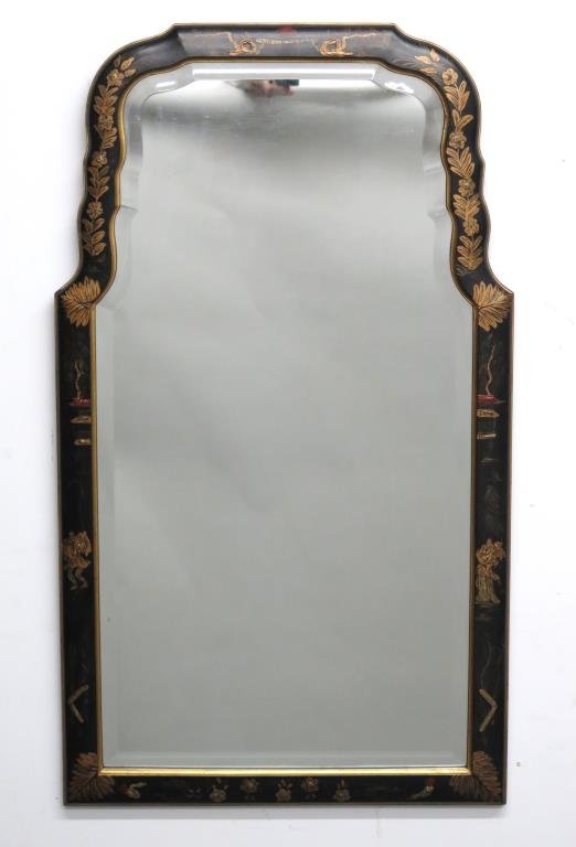 Queen Anne Style Chinoiserie Mirror (1 of 3)