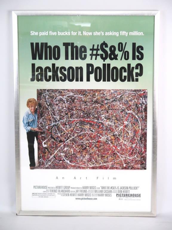 Who the #$&% Is Jackson Pollock?" Movie Poster" (1 of 1)