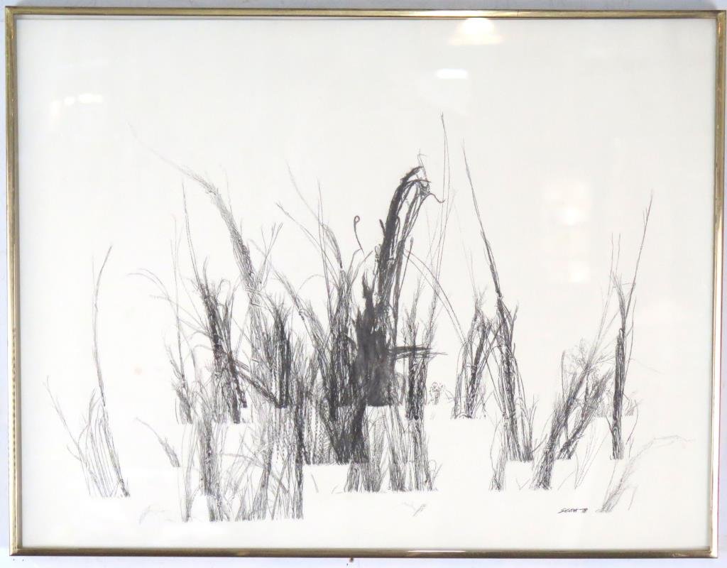 Patrick Scott (Irish, 1921-2014) - Charcoal (1 of 2)