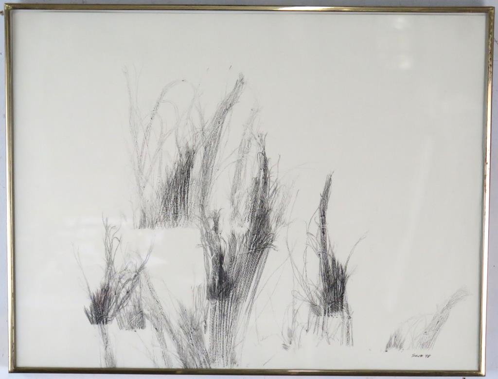 Patrick Scott (Irish, 1921-2014) - Charcoal (1 of 2)