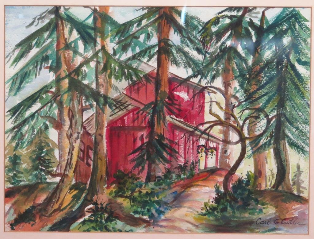 Signed Carl Gordon Cutler - Watercolor (1 of 4)