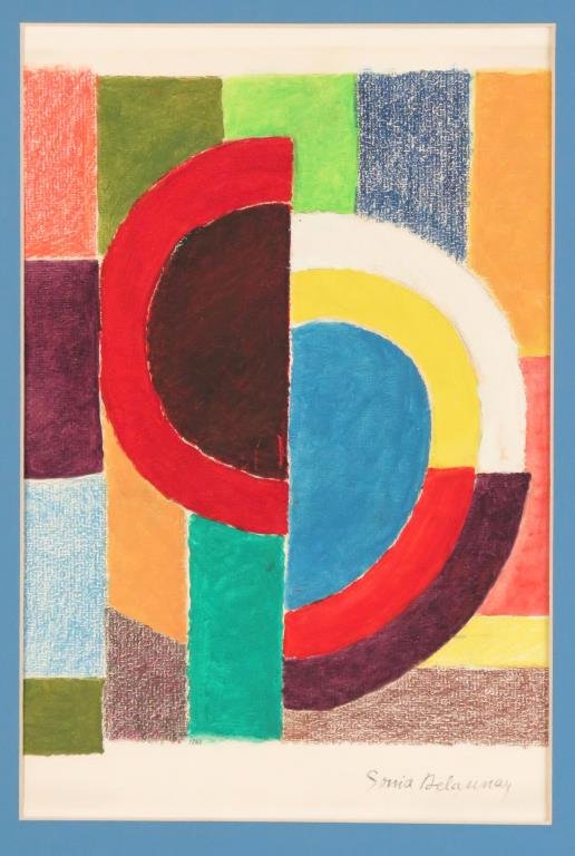 Signed Sonia Delaunay - Mixed Media (1 of 4)