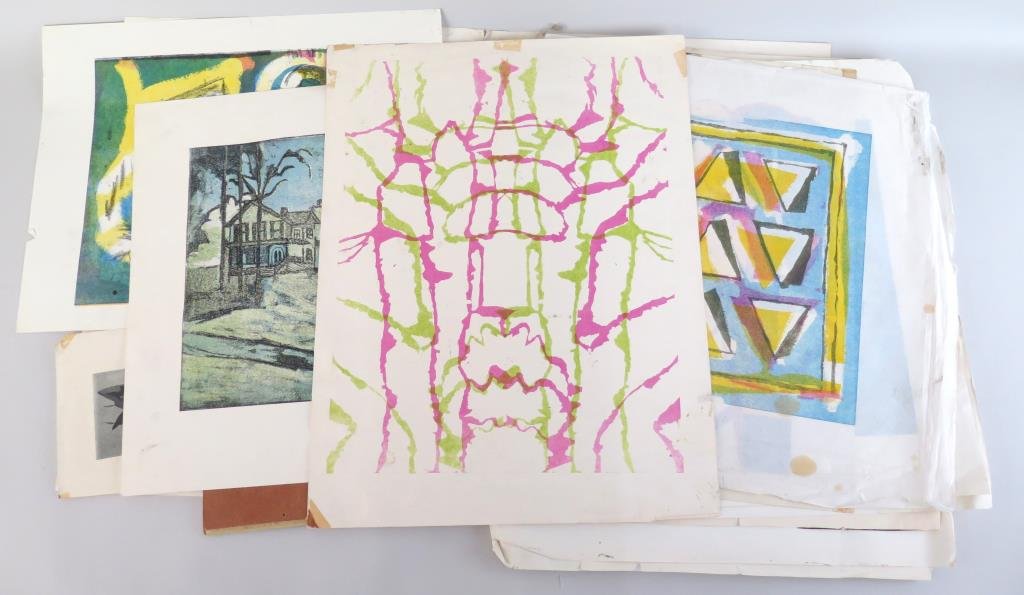 Portfolio of Assorted 1970's Era Art (1 of 5)