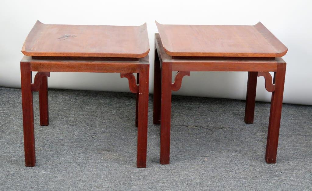 Pair Mid-Century Danish Style End Tables (As Is) (1 of 4)
