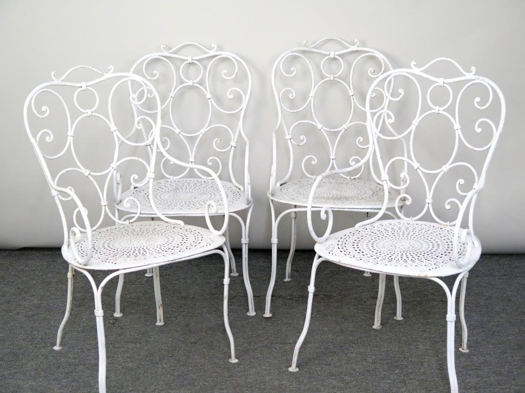 Set of 4 Salterini Style Patio Chairs (1 of 3)