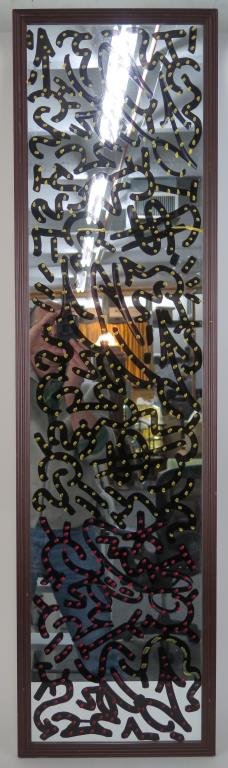 Attr: Angel Ortiz (LA II) - Oil on Mirror Graffiti (1 of 3)