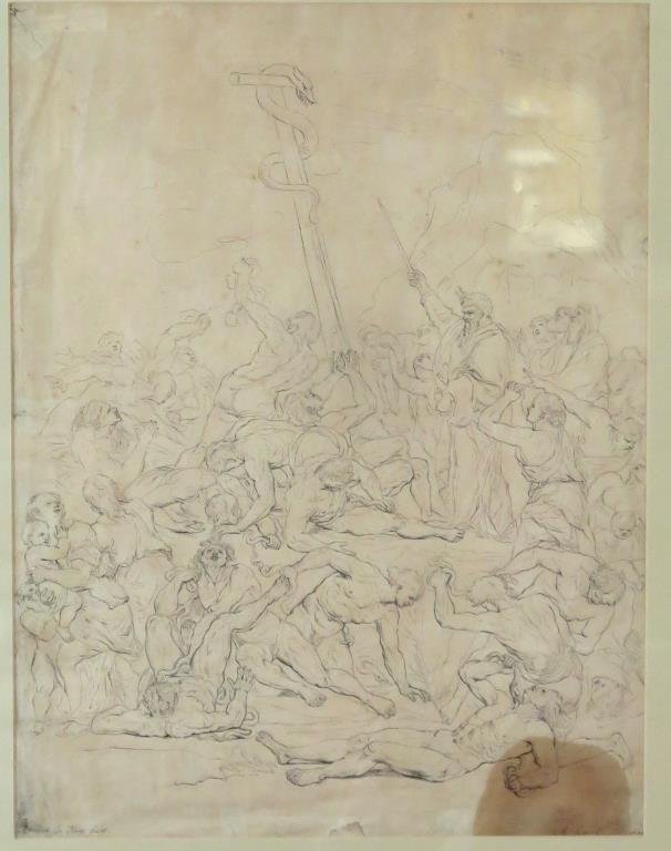 Signed Illegibly- Old Master Drawing (1 of 9)