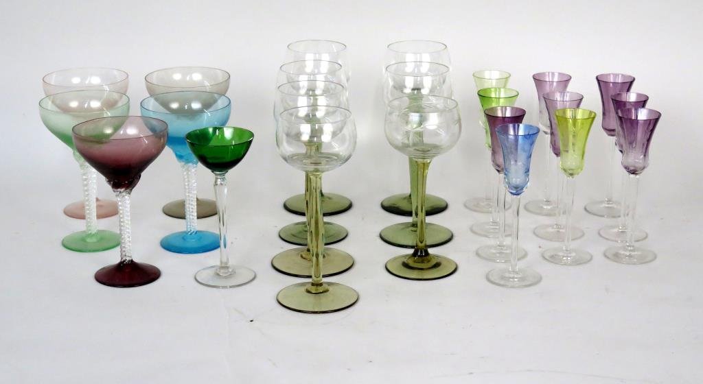 22 Assorted Clear and Colored Glasses (1 of 3)