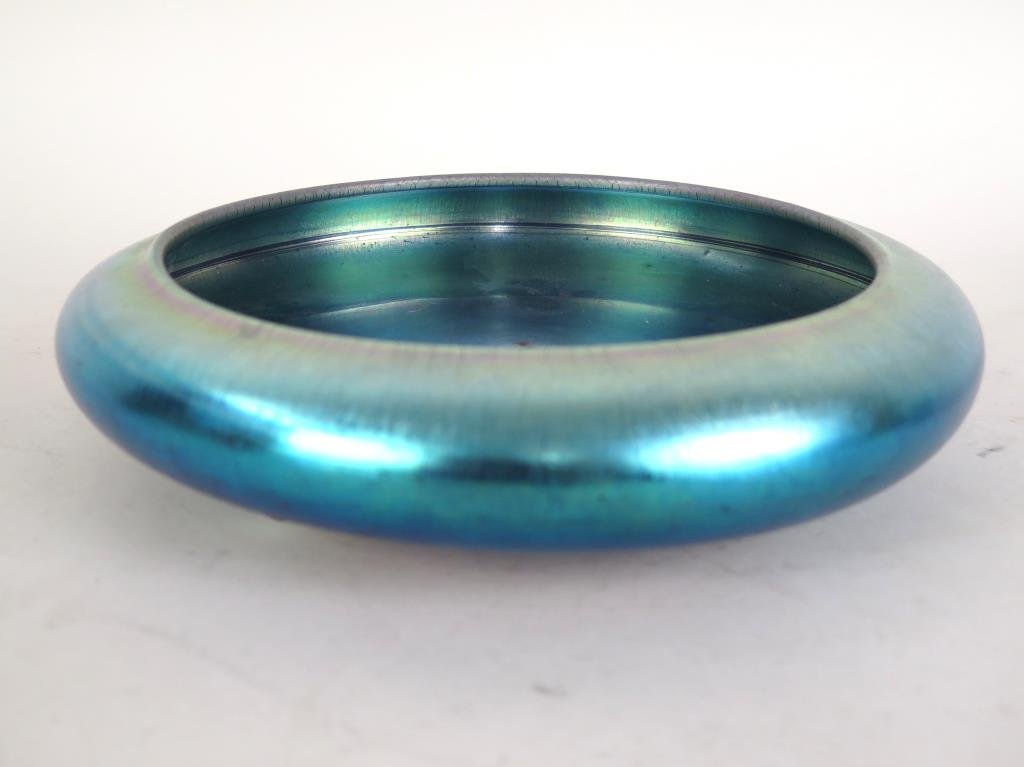 Steuben Blue Aurene Bowl (1 of 7)