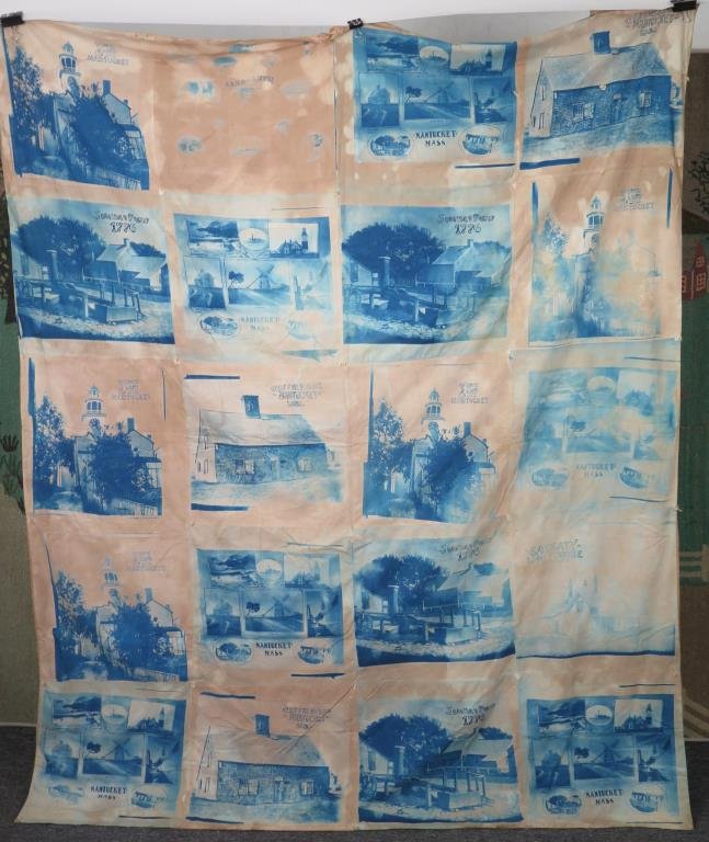 Vintage American Nantucket Cyanotype Quilt (1 of 6)