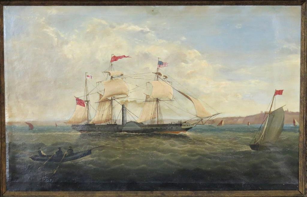 Unsigned- Antique Oil on Canvas (1 of 5)