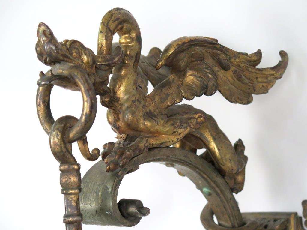 Unusual Gothic Style Electrified Oil Lamp (1 of 8)