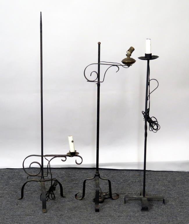 3 Wrought Iron Floor Lamps (1 of 3)