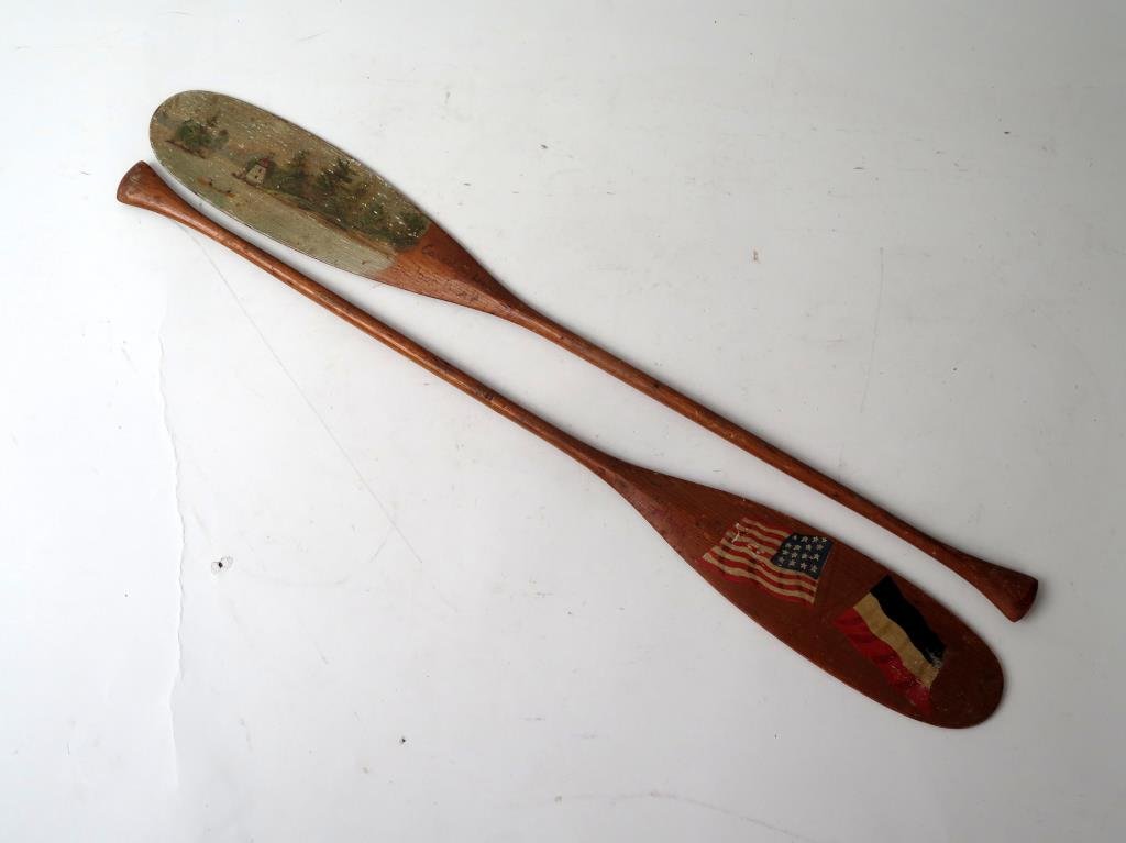 2 Vintage Miniature Oars (1 of 5)