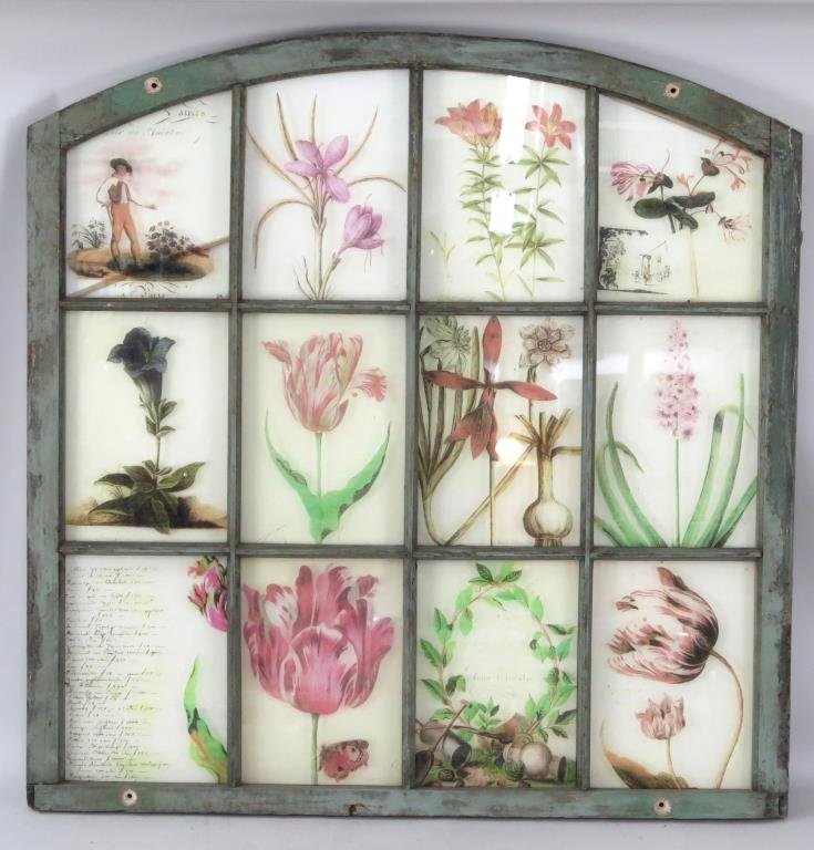 Reverse Decorated Glass Window (1 of 3)
