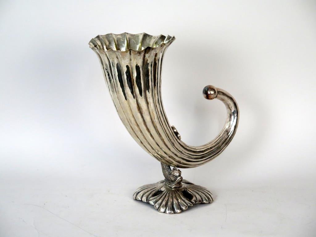 Large Silver Plated Cornucopia (1 of 3)