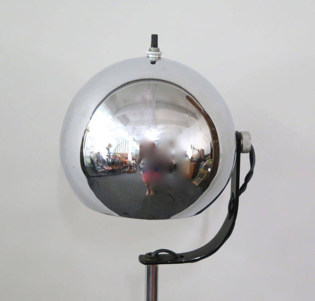 Mid-Century Chrome Ball Lamp (1 of 2)
