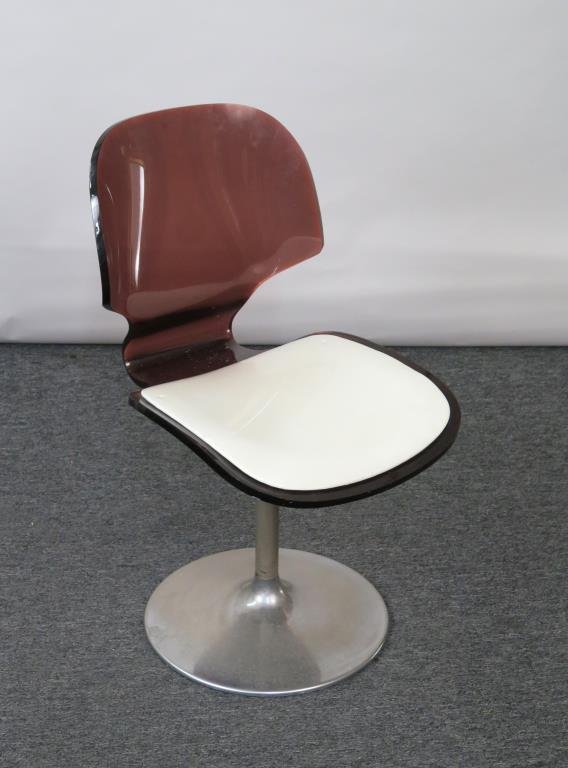 Mid-Century Lucite & Aluminum Side Chair (1 of 5)