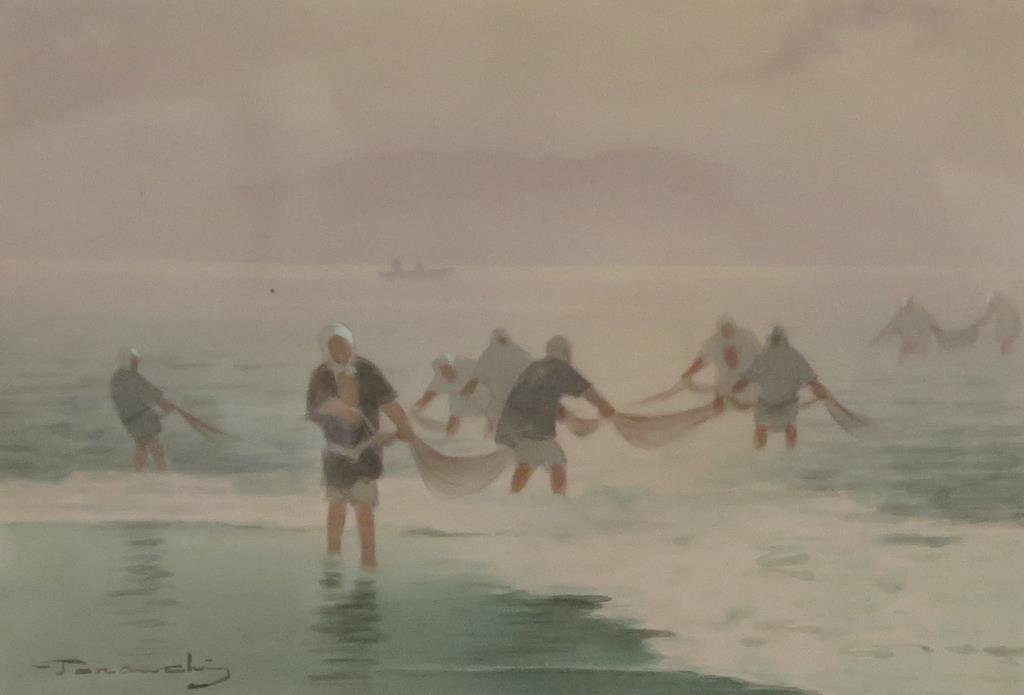 Signed Illegibly-- Watercolor on Paper (1 of 3)