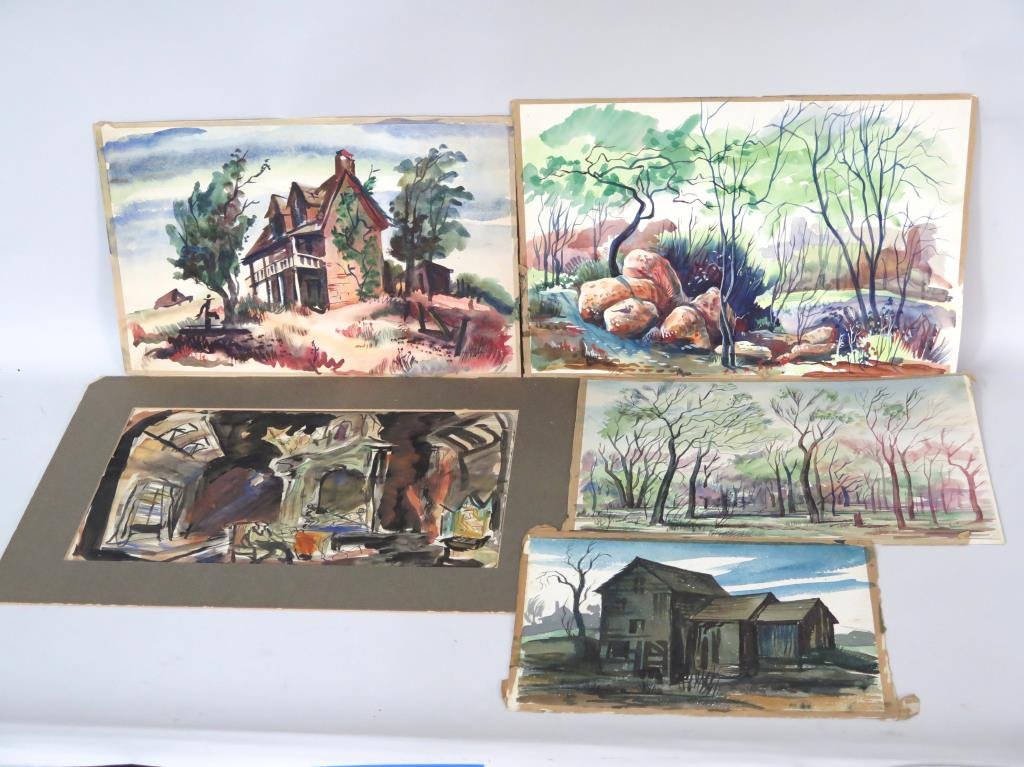 5 Watercolors on Paper (1 of 7)