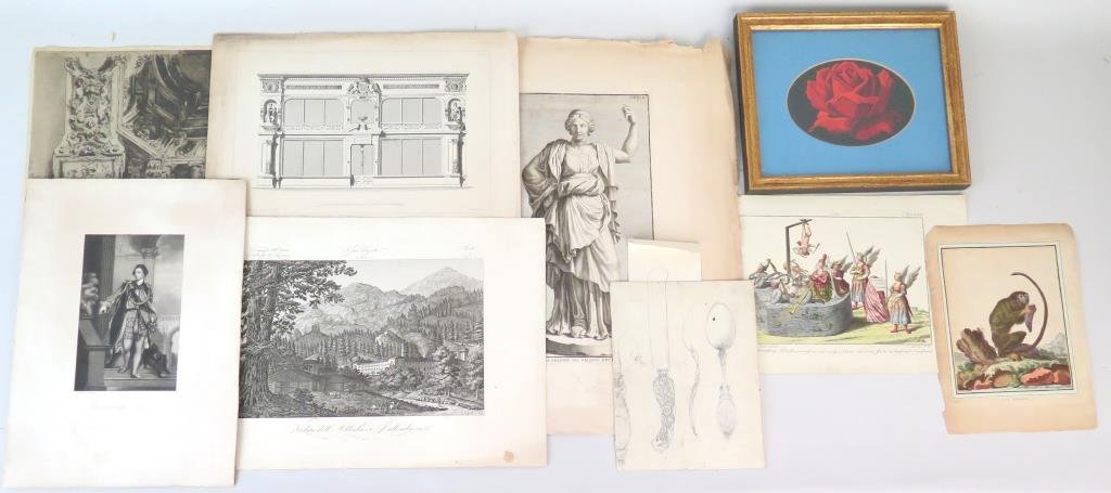 9 Assorted Prints & Work on Paper (1 of 3)