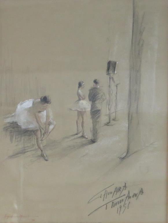 Signed Illegibly-Mixed Media (1 of 5)