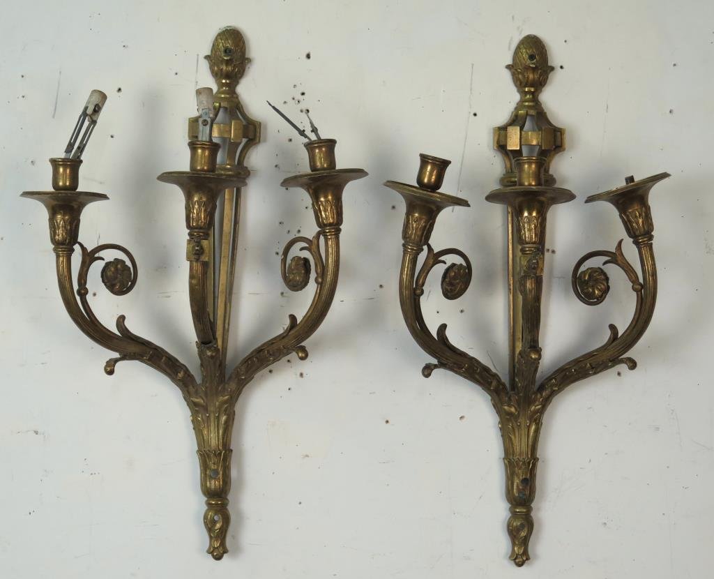 Pair Neoclassical Sconces (1 of 4)