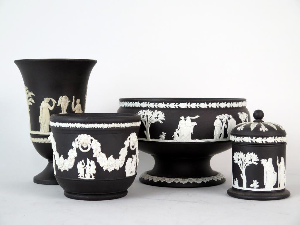 4 Back Basalt Wedgewood Articles (1 of 3)
