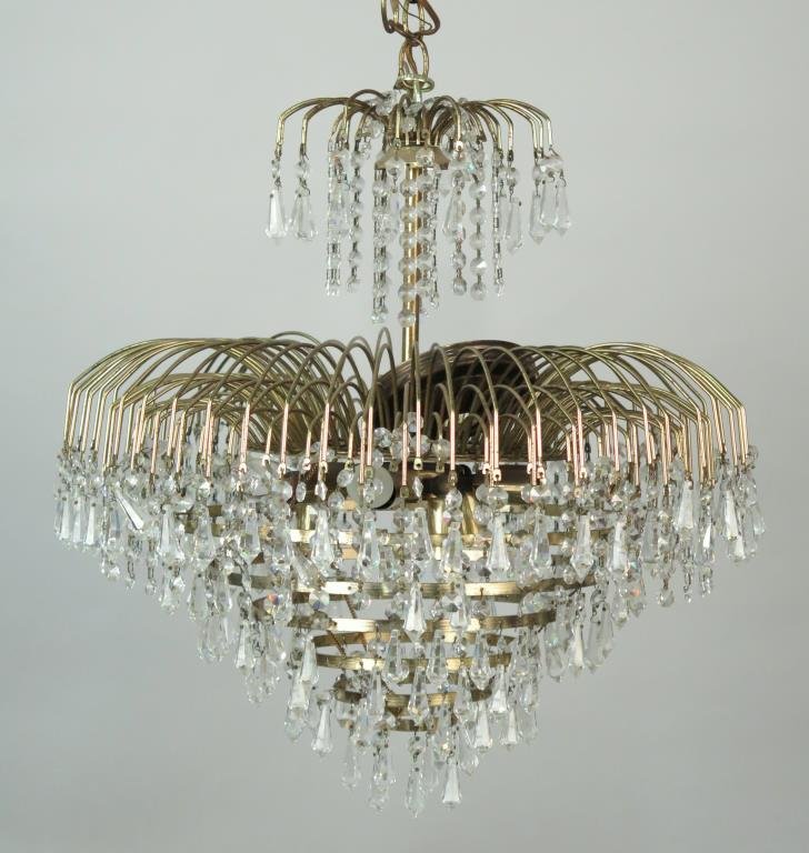 Mid-Century Waterfall Style Chandelier (1 of 6)