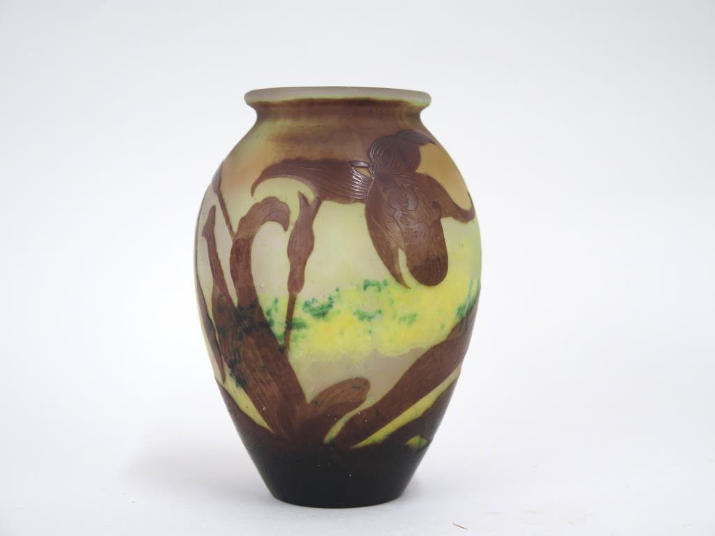 Galle Cameo Glass Vase (1 of 6)