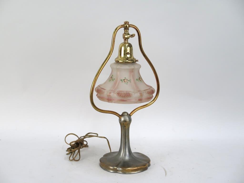 Handel Lamp with Puffy Shade (1 of 3)