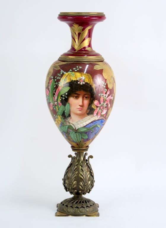 Sevres Style Porcelain Urn (1 of 8)