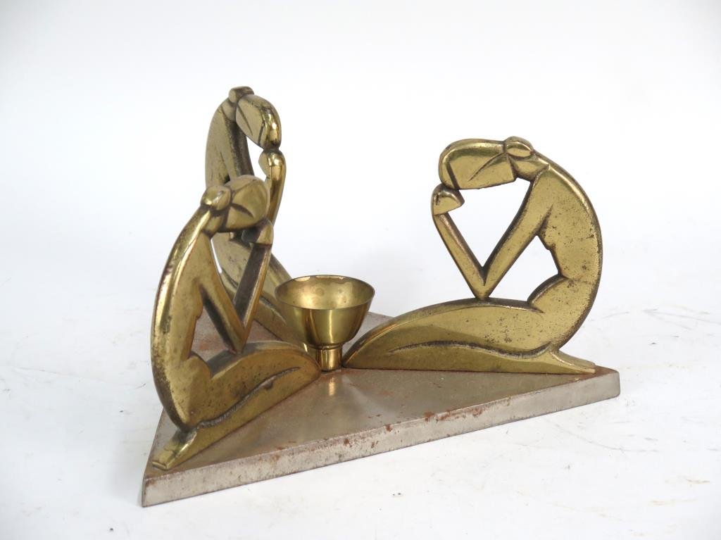 Art Deco Triangular Centerpiece Base (1 of 4)