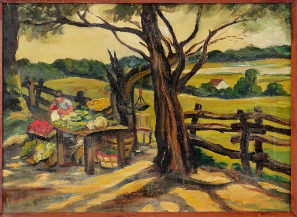 Guinnette Shure (American, XX)- Oil on Canvas (1 of 6)