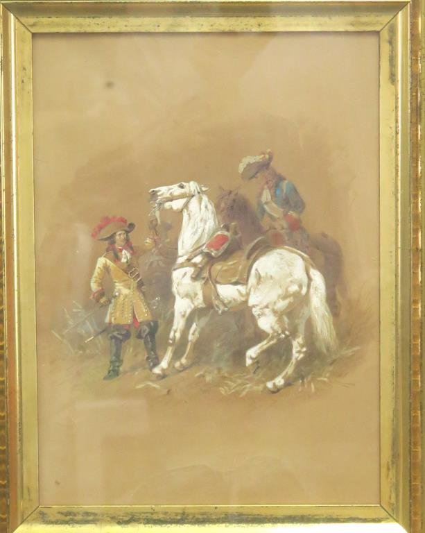 Orlando Norie (British, 1832-1901)- Watercolor (1 of 6)