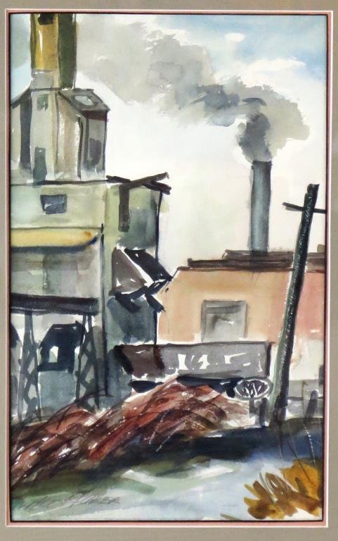 Signed Illegibly- Watercolor on Paper (1 of 3)