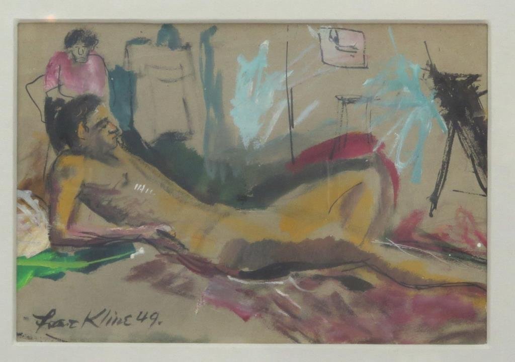 Attrb Franz Kline (American, 1910-1962)- Drawing (1 of 3)