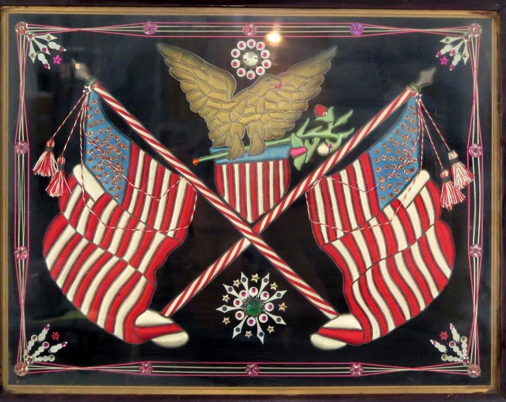 American Patriotic Embroidery Panel (1 of 3)